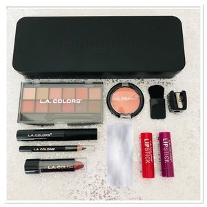 LA Colors Makeup Bundle In A Box Into The Nudes + Extras